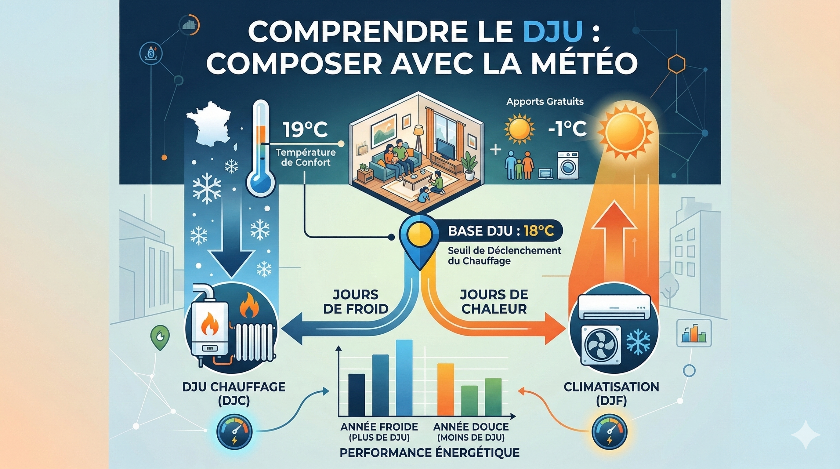 Comprendre le Degré Jour Unifié (DJU) : l’indicateur clé de la performance énergétique
